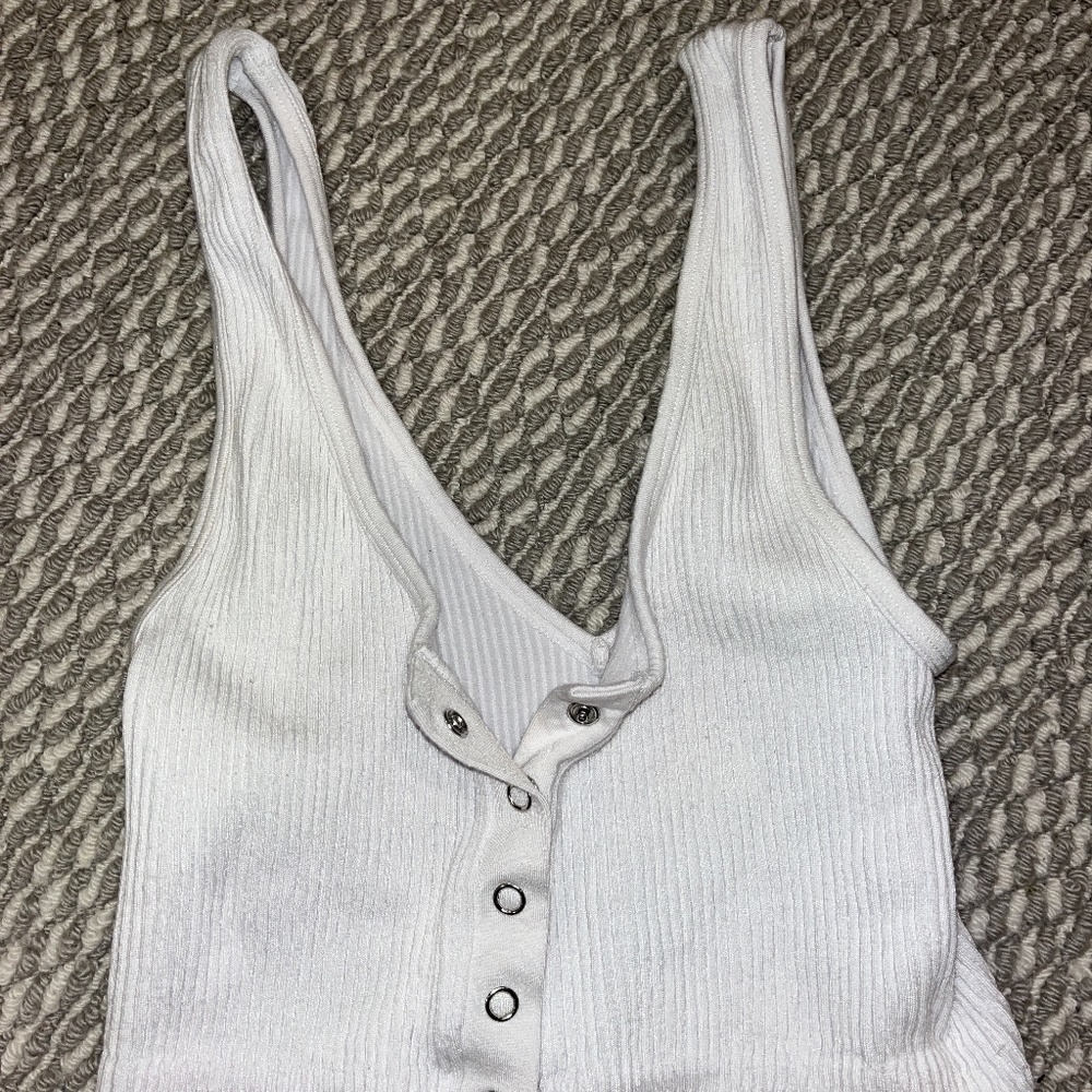 white tank top